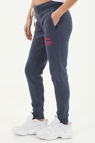 SUPERDRY-Γυναικείο παντελόνι φόρμας SUPERDRY SD0APW7010552A000000 T&F JOGGER μπλε