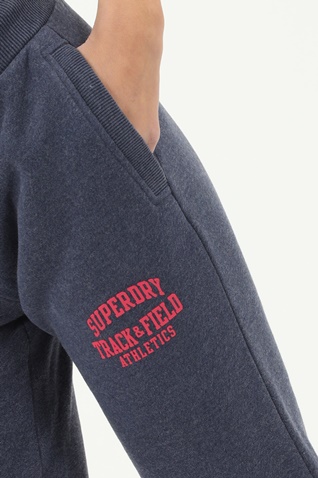 SUPERDRY-Γυναικείο παντελόνι φόρμας SUPERDRY SD0APW7010552A000000 T&F JOGGER μπλε