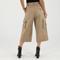 STAFF JEANS-Γυναικείο cropped παντελόνι STAFF JEANS 60-P2337.041 MANDY καφέ