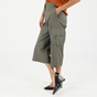 STAFF JEANS-Γυναικείο cropped παντελόνι STAFF JEANS 60-P2337.041 MANDY χακί