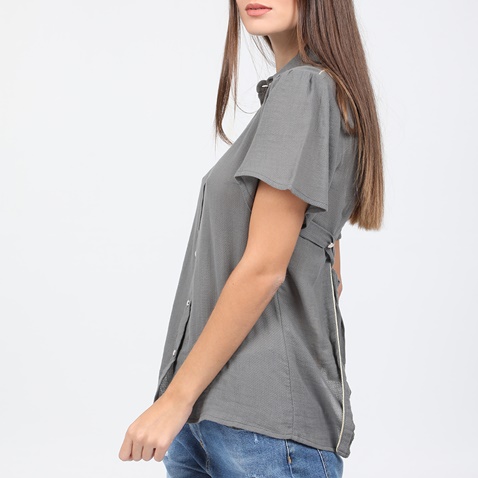 STAFF JEANS-Γυναικείο πουκάμισο BSG BROOKLYN γκρι