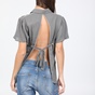 STAFF JEANS-Γυναικείο πουκάμισο BSG BROOKLYN γκρι