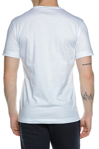 CALVIN KLEIN JEANS-Ανδρικό κοντομάνικο t-shirt CALVIN KLEIN JEANS ARCHIVAL MONOGRAM FLOCK TEE λευκό