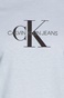 CALVIN KLEIN JEANS-Ανδρικό κοντομάνικο t-shirt CALVIN KLEIN JEANS ARCHIVAL MONOGRAM FLOCK TEE λευκό
