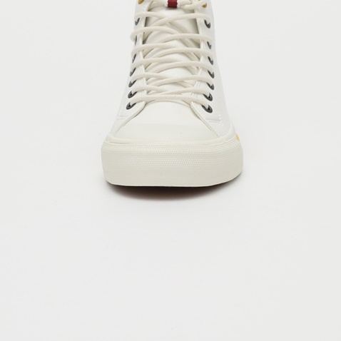 FRANKLIN & MARSHALL-Ανδρικά ψηλά sneakers FRANKLIN & MARSHALL BETA RIBS EAGLE λευκά