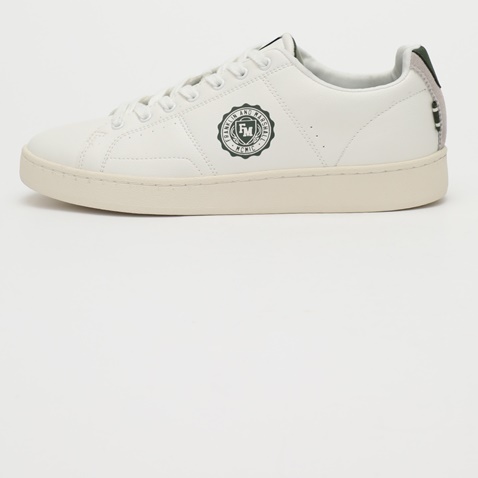 FRANKLIN & MARSHALL-Ανδρικά sneakers FRANKLIN & MARSHALL SIGMA_SIGN λευκά