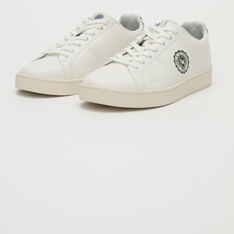 FRANKLIN & MARSHALL-Ανδρικά sneakers FRANKLIN & MARSHALL SIGMA_SIGN λευκά