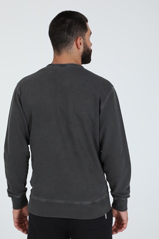 FRANKLIN & MARSHALL-Ανδρική φούτερ μπλούζα FRANKLIN & MARSHALL OLD GARMENT DYED γκρι
