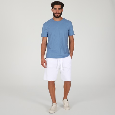 DIRTY LAUNDRY-Ανδρική μπλούζα DIRTY LAUNDRY FRONT STITCHES SLUB γαλάζια