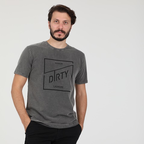 DIRTY LAUNDRY-Ανδρική μπλούζα DIRTY LAUNDRY BOUND TO DIRTY γκρι