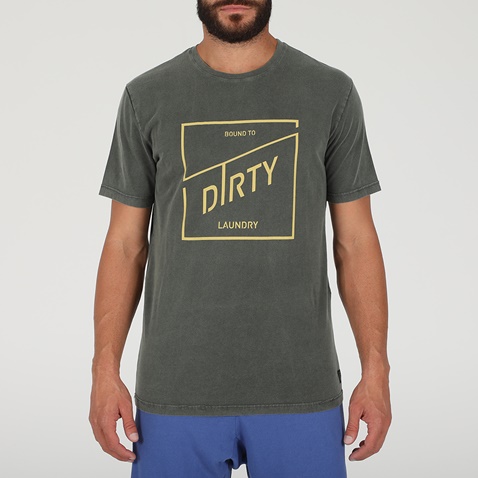 DIRTY LAUNDRY-Ανδρική μπλούζα DIRTY LAUNDRY BOUND TO DIRTY χακί