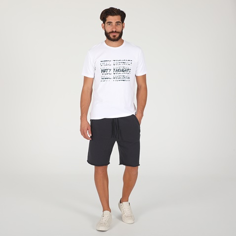 DIRTY LAUNDRY-Ανδρική μπλούζα DIRTY LAUNDRY DIRTY THOUGHTS TEE λευκή