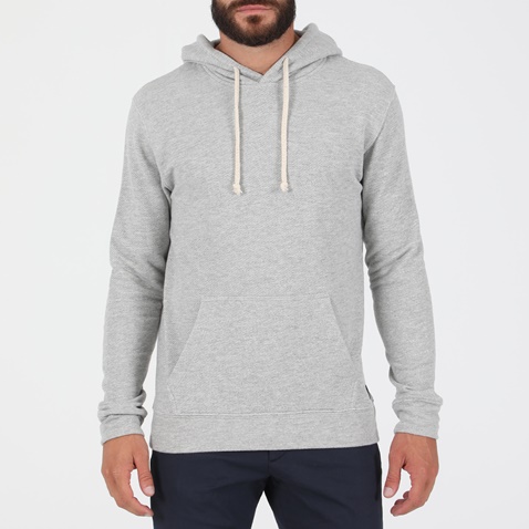 DIRTY LAUNDRY-Ανδρική φούτερ μπλούζα DIRTY LAUNDRY DIAGONAL MELANGE HOODIE γκρι