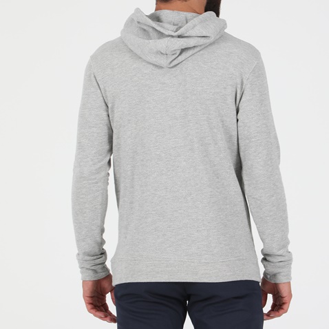 DIRTY LAUNDRY-Ανδρική φούτερ μπλούζα DIRTY LAUNDRY DIAGONAL MELANGE HOODIE γκρι