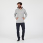 DIRTY LAUNDRY-Ανδρική φούτερ μπλούζα DIRTY LAUNDRY DIAGONAL MELANGE HOODIE γκρι