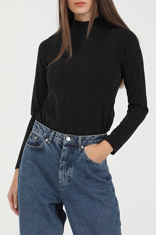 KENDALL + KYLIE-Γυναικείο κορμάκι KENDALL + KYLIE OPENBACK BODY μαύρο