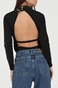 KENDALL + KYLIE-Γυναικείο κορμάκι KENDALL + KYLIE OPENBACK BODY μαύρο