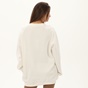 KENDALL+KYLIE-Γυναικεία φούτερ μπλούζα KENDALL+KYLIE ACTIVE COLLEGE SWEATER εκρού