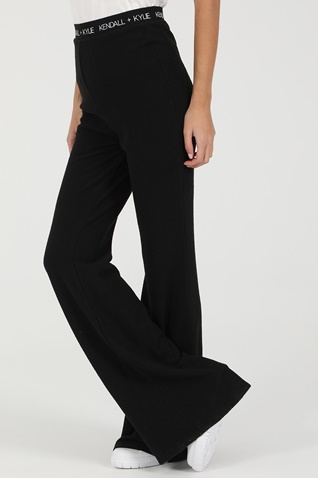 KENDALL + KYLIE-Γυναικείο παντελόνι KENDALL + KYLIE ACTIVE LOGO WAIST μαύρο
