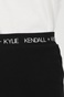KENDALL + KYLIE-Γυναικείο παντελόνι KENDALL + KYLIE ACTIVE LOGO WAIST μαύρο