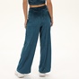KENDALL+KYLIE-Γυναικείο βελουτέ παντελόνι φόρμας KENDALL+KYLIE FLARE μπλε