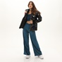 KENDALL+KYLIE-Γυναικείο βελουτέ παντελόνι φόρμας KENDALL+KYLIE FLARE μπλε