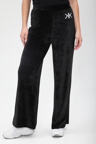 KENDALL + KYLIE-Γυναικείο αθλητικό παντελόνι KENDALL + KYLIE ACTIVE VELVET FLARE μαύρο
