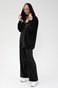 KENDALL + KYLIE-Γυναικείο αθλητικό παντελόνι KENDALL + KYLIE ACTIVE VELVET FLARE μαύρο