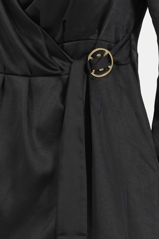 KENDALL + KYLIE-Γυναικείο μίνι φόρεμα KENDALL + KYLIE DRAPPED μαύρο