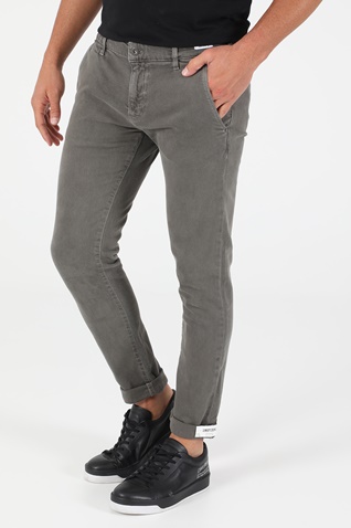 UNIFORM-Ανδρικό chino παντελόνι UNIFORM NEW DENVER γκρι