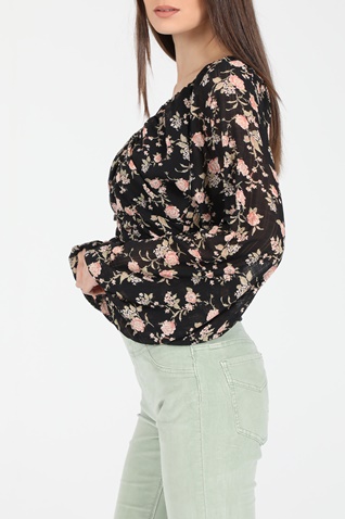FREE PEOPLE COLLECTION-Γυναικεία μπλούζα FREE PEOPLE FINAL ROSE μαύρη