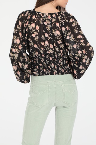 FREE PEOPLE COLLECTION-Γυναικεία μπλούζα FREE PEOPLE FINAL ROSE μαύρη