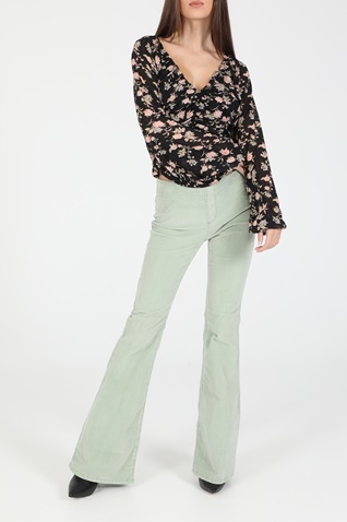 FREE PEOPLE COLLECTION-Γυναικεία μπλούζα FREE PEOPLE FINAL ROSE μαύρη