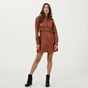 KENDALL+KYLIE-Γυναικείο mini φόρεμα KENDALL+KYLIE KKC.1W0.030.001 καφέ