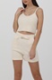 KENDALL+KYLIE-Γυναικείο cropped top KENDALL+KYLIE εκρού