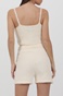 KENDALL+KYLIE-Γυναικείο cropped top KENDALL+KYLIE εκρού