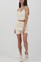 KENDALL+KYLIE-Γυναικείο cropped top KENDALL+KYLIE εκρού