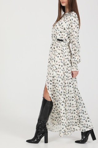 KENDALL+KYLIE-Γυναικείο maxi φόρεμα KENDALL+KYLIE HOL21-204 λευκό