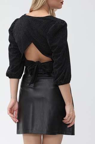 KENDALL + KYLIE-Γυναικεία cropped μπλούζα KENDALL + KYLIE μαύρη