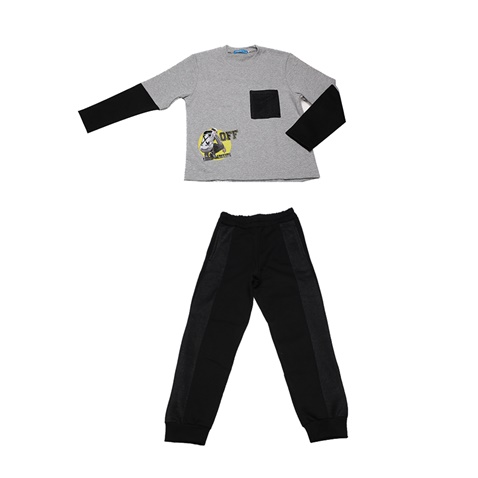 SAM 0-13-Παιδκό σετ φόρμας SAM 0-13 OFF WHITE μαύρο
