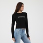 EDWARD JEANS-Γυναικεία μπλούζα EDWARD JEANS 19.1.2.01.112 POWER TOP μαύρη