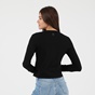 EDWARD JEANS-Γυναικεία μπλούζα EDWARD JEANS 19.1.2.01.112 POWER TOP μαύρη