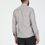 MARTIN & CO-Ανδρικό πουκάμισο MARTIN & CO SLIM FIT καφέ