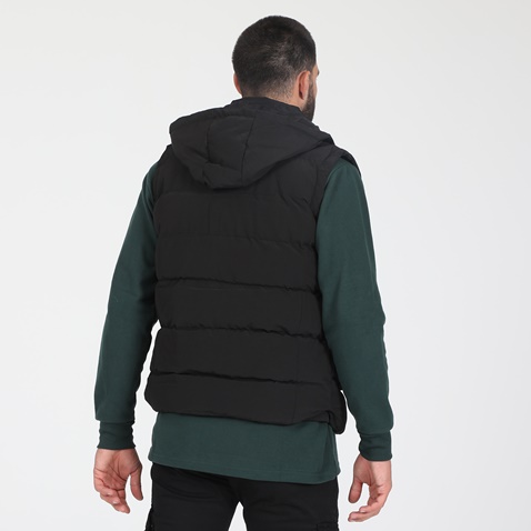 MARTIN & CO-Ανδρικό αμάνικο padded μπουφάν MARTIN & CO μαύρο