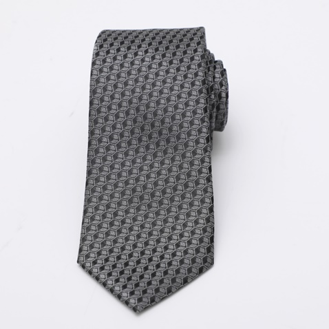 MARTIN & CO-Γραβάτα MARTIN & CO TIE-MF101 μαύρη ασημί