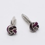 MARTIN & CO-Ανδρικά μανικετόκουμπα MARTIN & CO CFL-M38 CUFFLINKS μαύρα μοβ