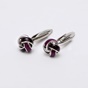 MARTIN & CO-Ανδρικά μανικετόκουμπα MARTIN & CO CFL-M38 CUFFLINKS μαύρα μοβ