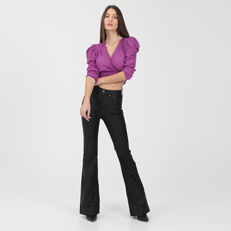 'ALE-Γυναικείο cropped top 'ALE μοβ