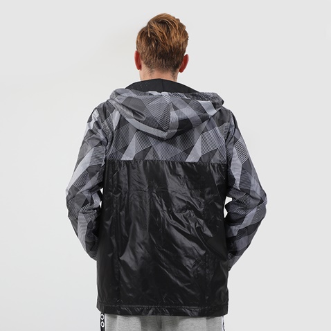 BODYTALK-Ανδρικό αντιανεμικό jacket BODYTALK GYMM μαύρο γκρι