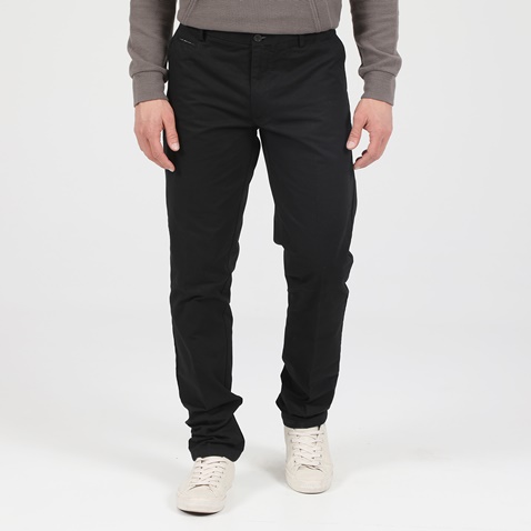 MARTIN & CO-Ανδρικό chino παντελόνι MARTIN & CO SLIM CHINOS μαύρο